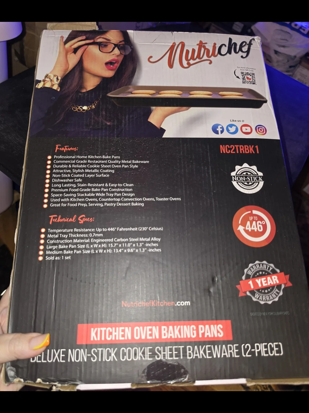 Rose Gold Nonstick Baking Sheet Set - Unbranded